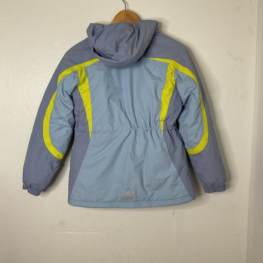 L.L. Bean Girls Blue Thinsulate Hooded Winter Jacket Outdoor Snow, Large 14/16 - Picture 12 of 16